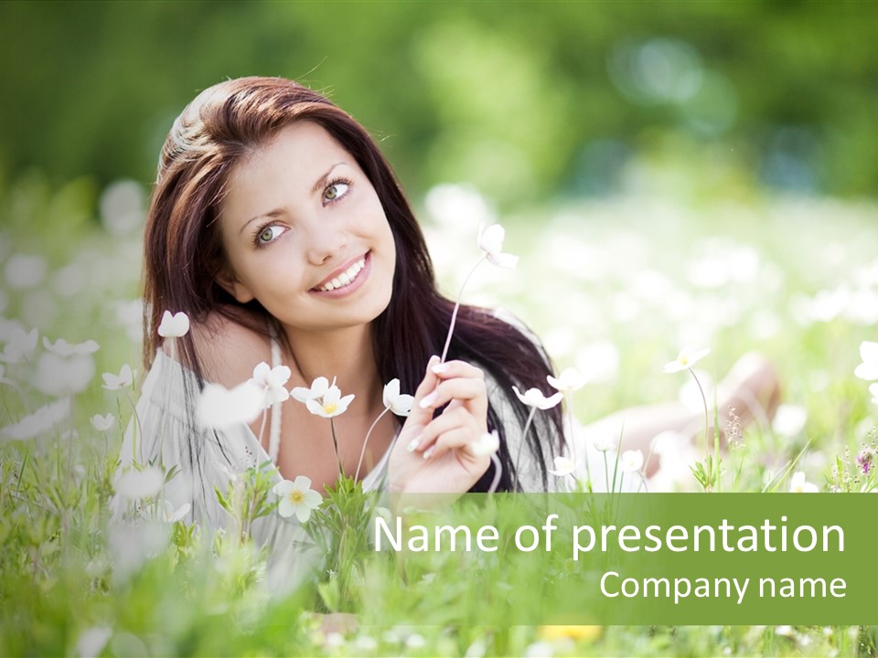 Nature Grass People PowerPoint Template