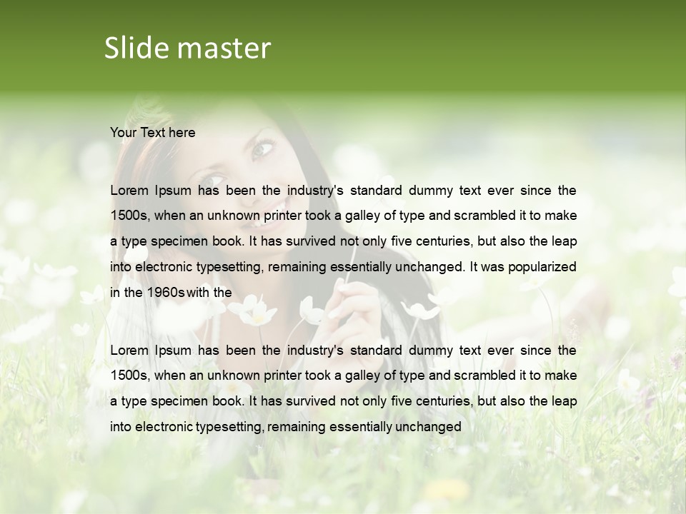 Nature Grass People PowerPoint Template