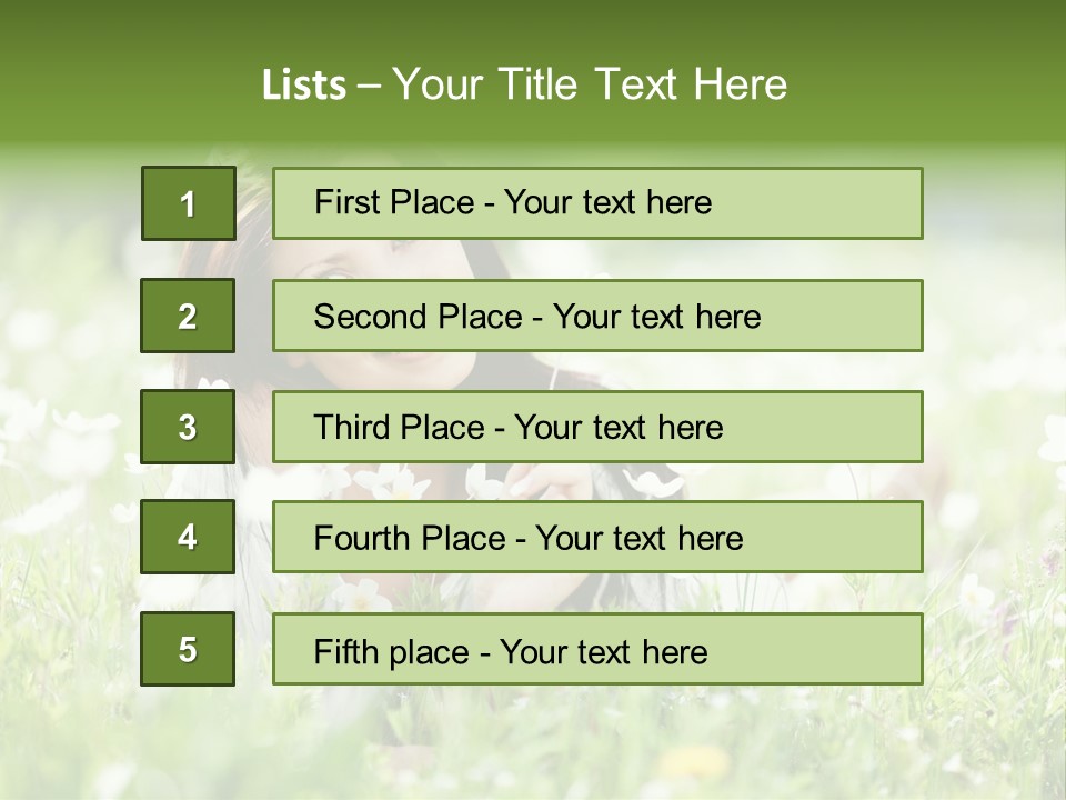 Nature Grass People PowerPoint Template