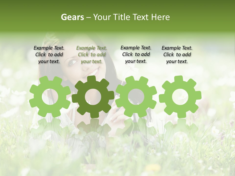 Nature Grass People PowerPoint Template