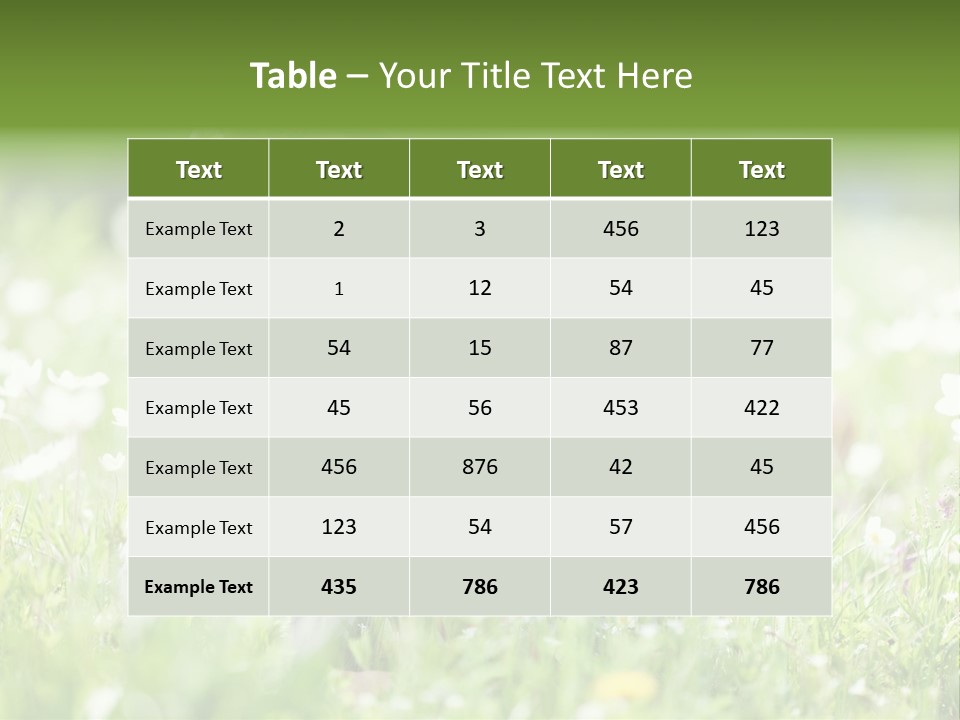 Nature Grass People PowerPoint Template