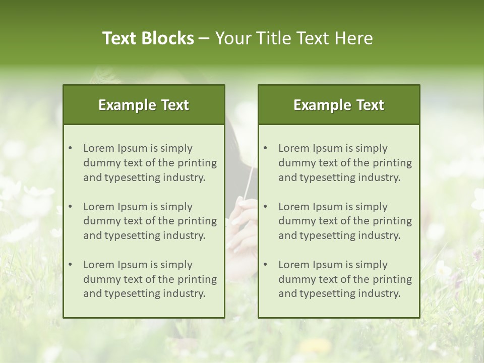 Nature Grass People PowerPoint Template