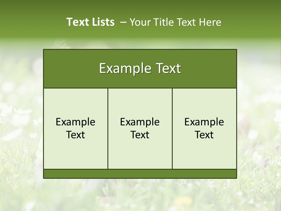 Nature Grass People PowerPoint Template