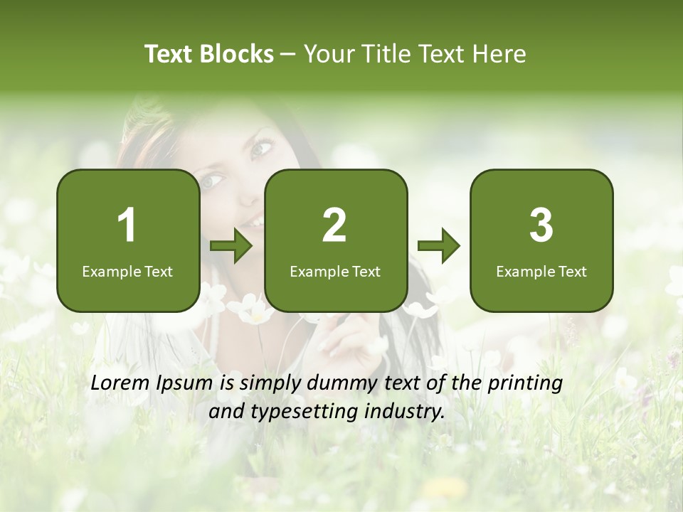 Nature Grass People PowerPoint Template
