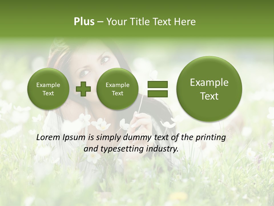 Nature Grass People PowerPoint Template