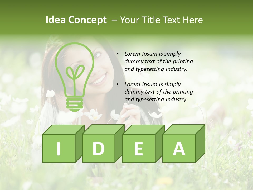 Nature Grass People PowerPoint Template