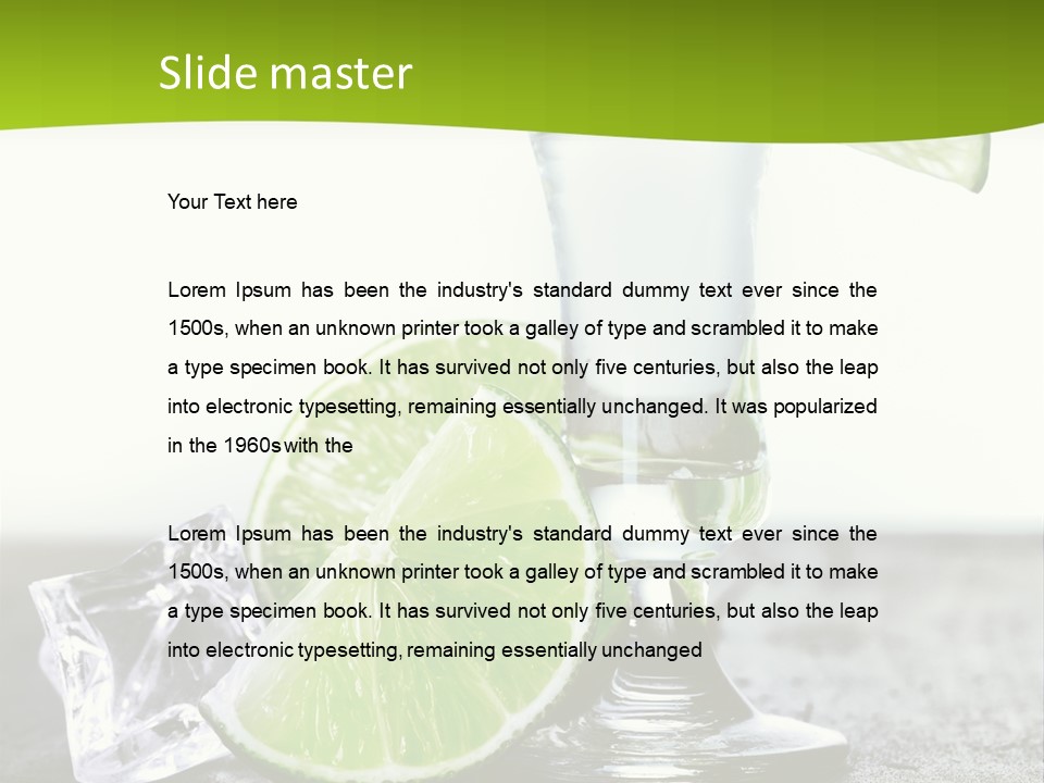 Pub Shooter Food PowerPoint Template