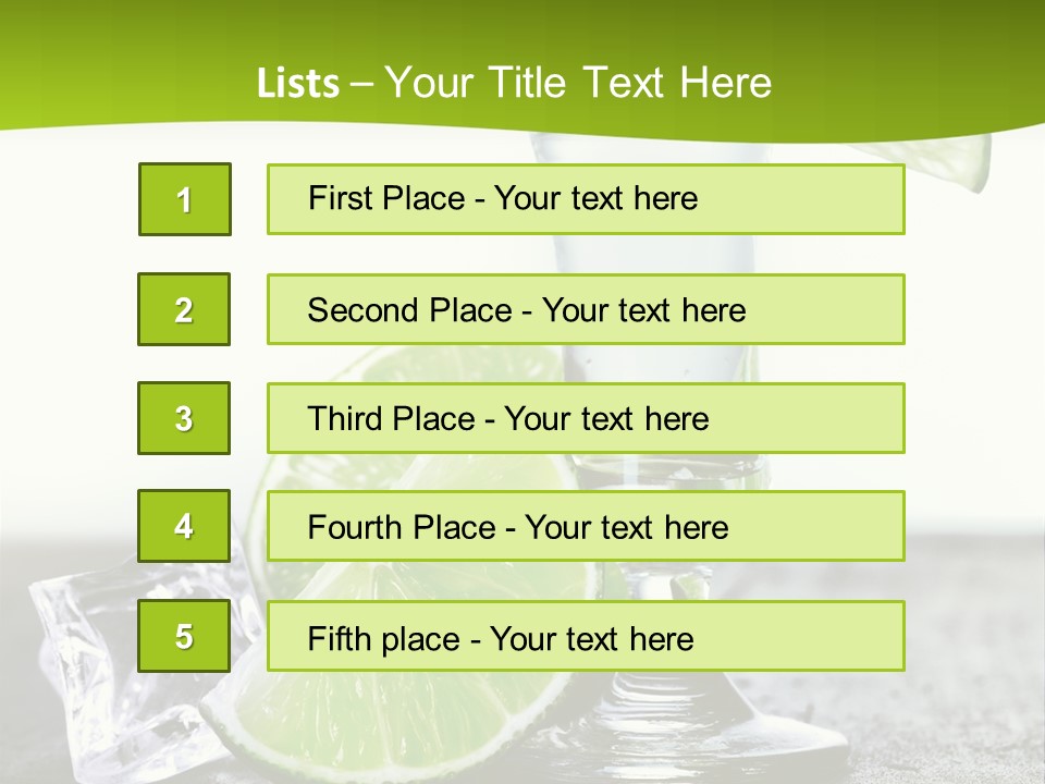 Pub Shooter Food PowerPoint Template