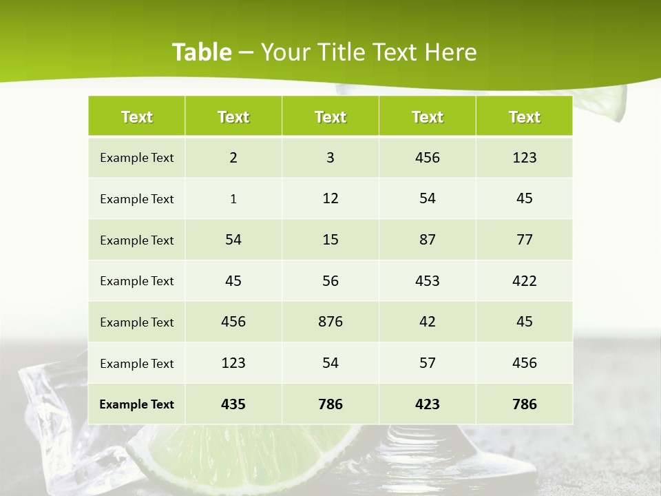 Pub Shooter Food PowerPoint Template