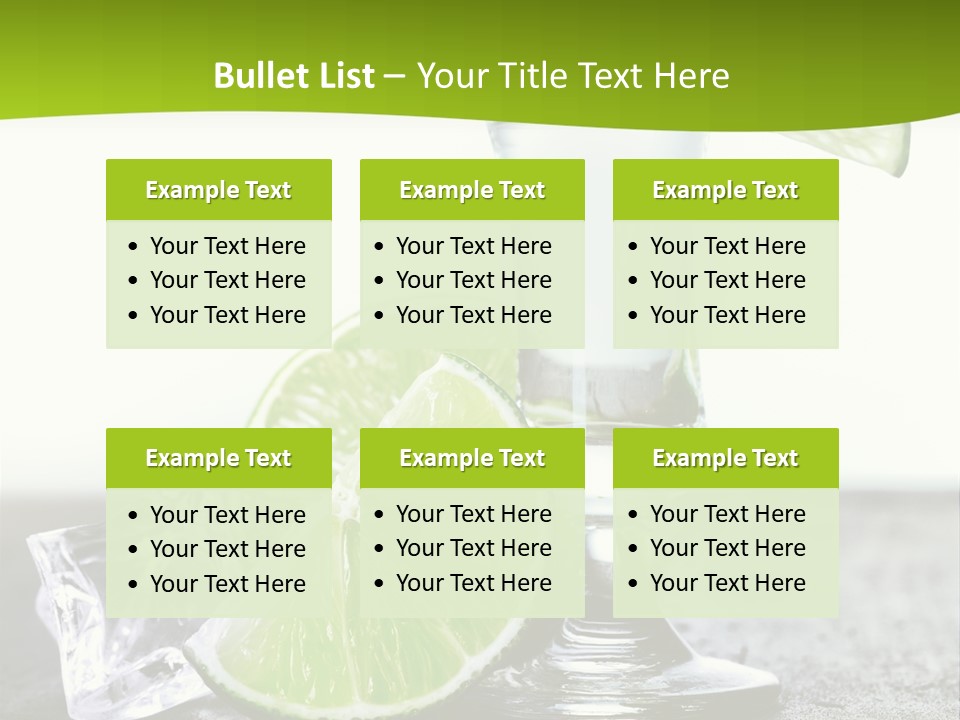 Pub Shooter Food PowerPoint Template