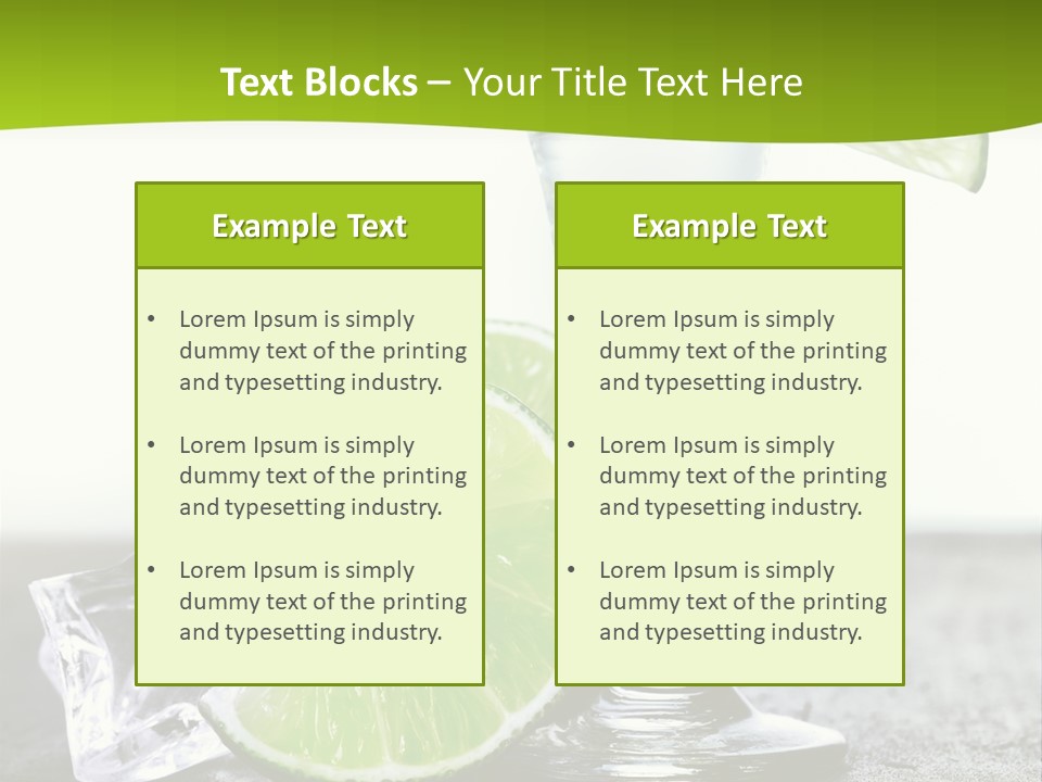 Pub Shooter Food PowerPoint Template