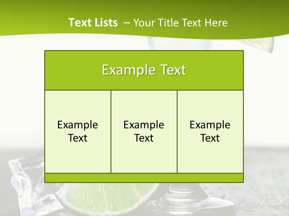 Pub Shooter Food PowerPoint Template