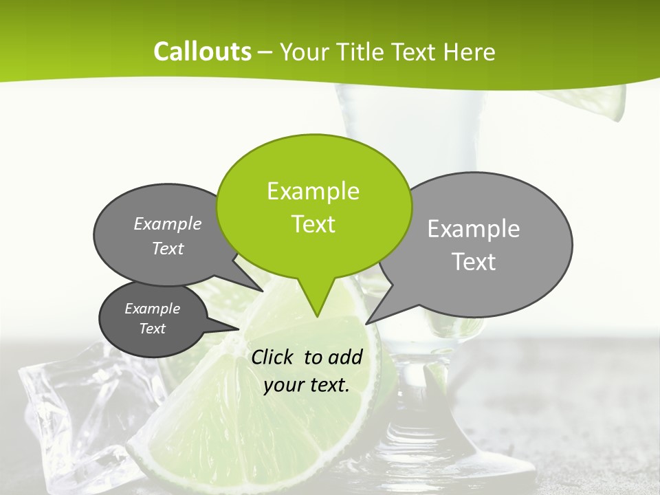 Pub Shooter Food PowerPoint Template