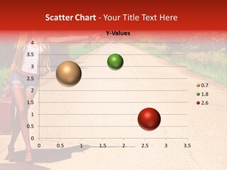 Hitchhiking Way Suitcase PowerPoint Template