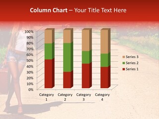 Hitchhiking Way Suitcase PowerPoint Template