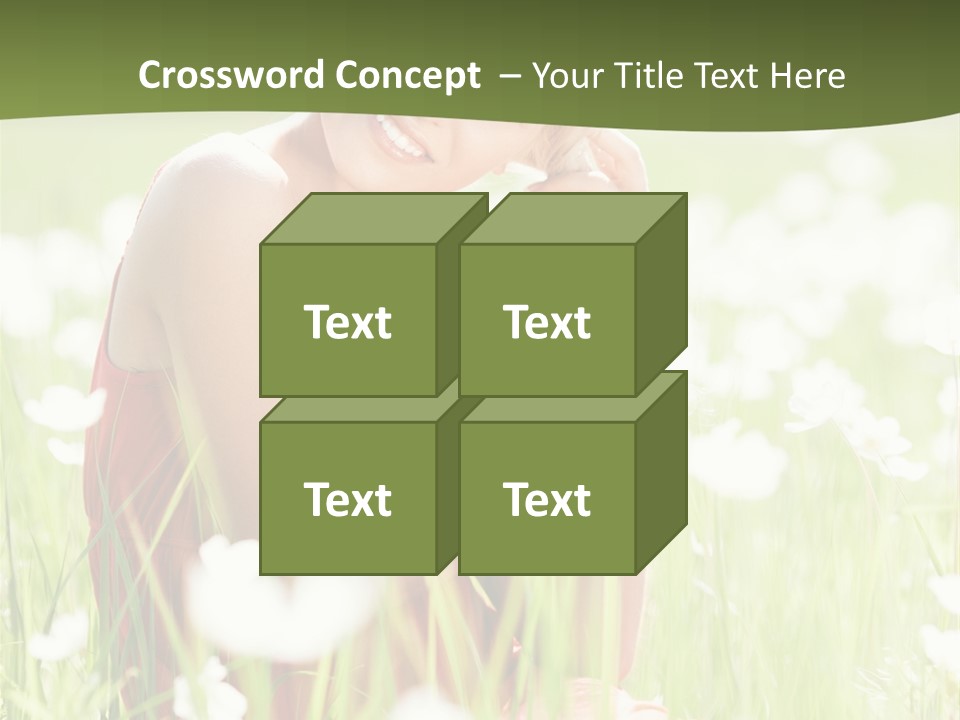 Dress Meadow Field PowerPoint Template
