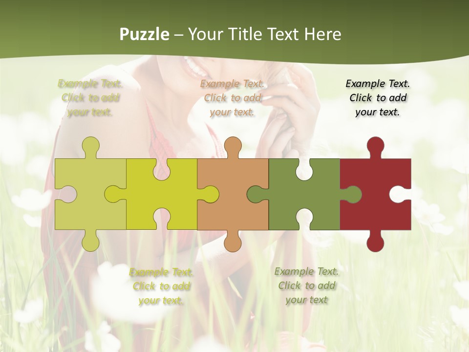 Dress Meadow Field PowerPoint Template