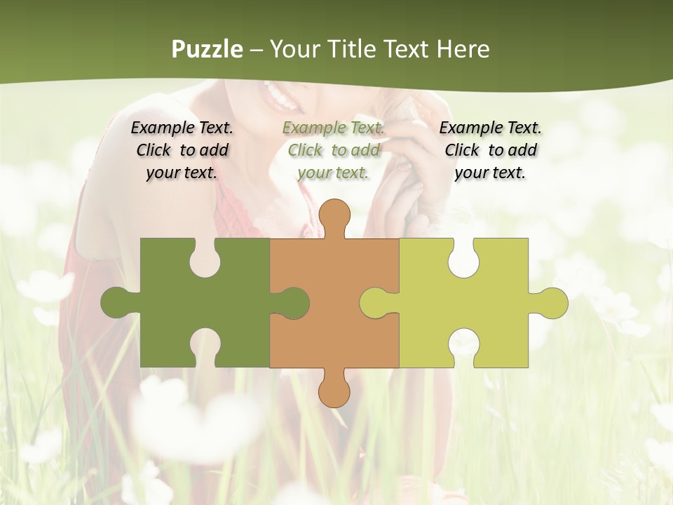 Dress Meadow Field PowerPoint Template