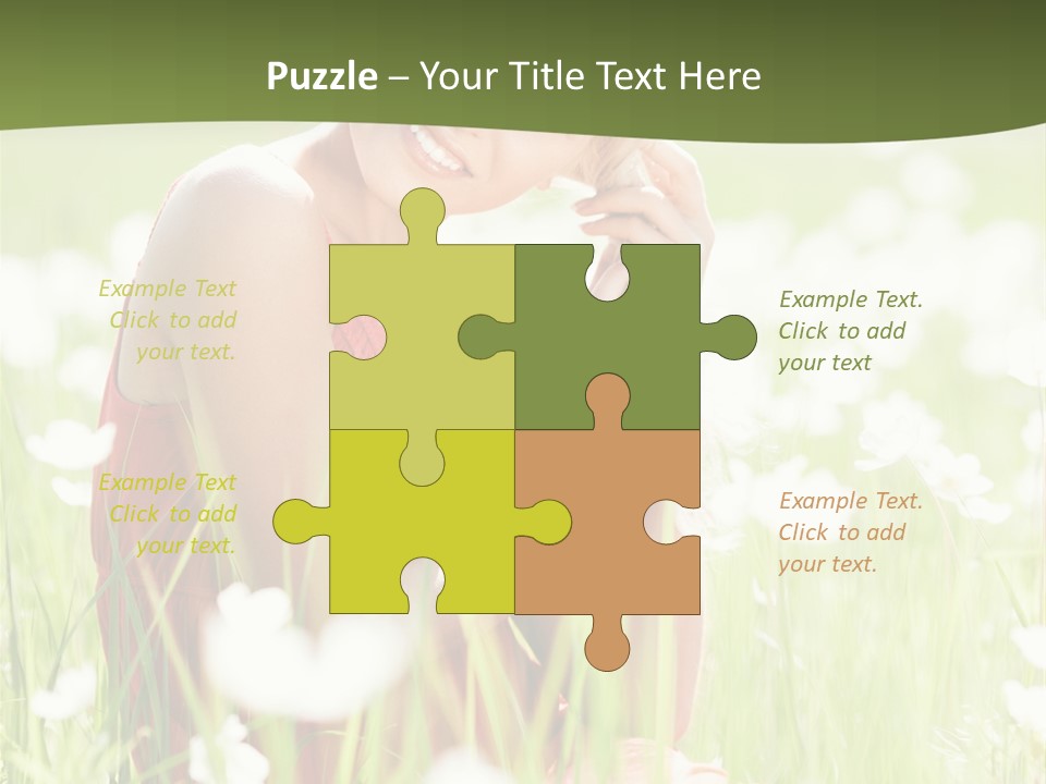 Dress Meadow Field PowerPoint Template