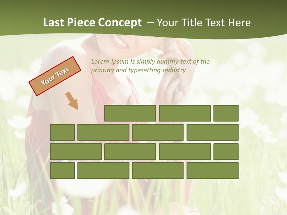 Dress Meadow Field PowerPoint Template