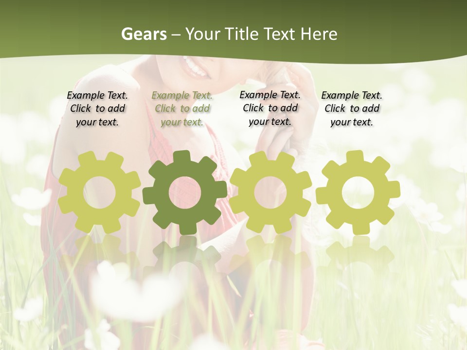 Dress Meadow Field PowerPoint Template