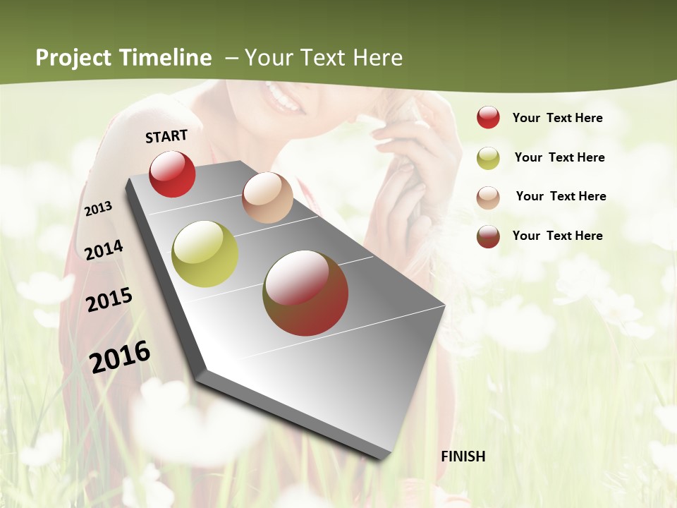 Dress Meadow Field PowerPoint Template