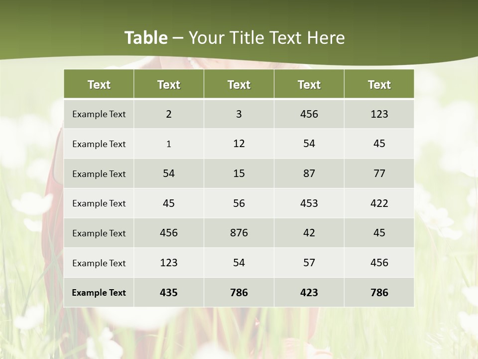 Dress Meadow Field PowerPoint Template