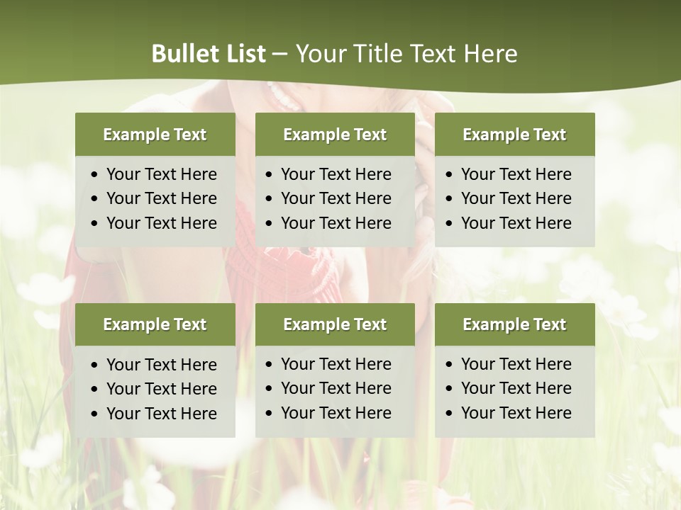 Dress Meadow Field PowerPoint Template