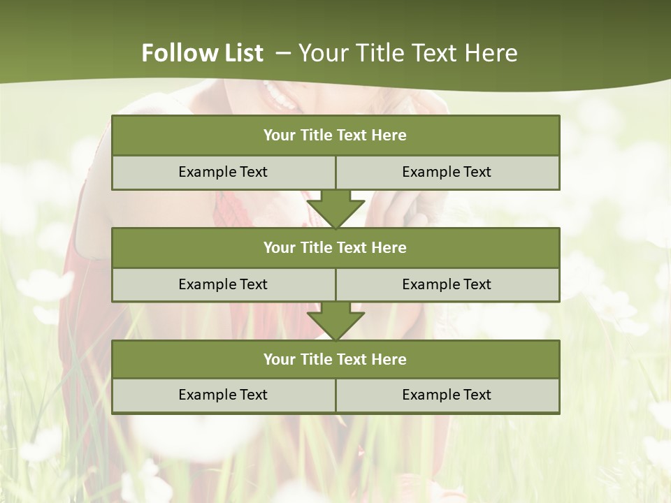 Dress Meadow Field PowerPoint Template
