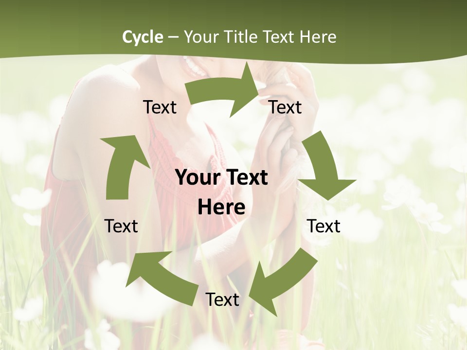 Dress Meadow Field PowerPoint Template