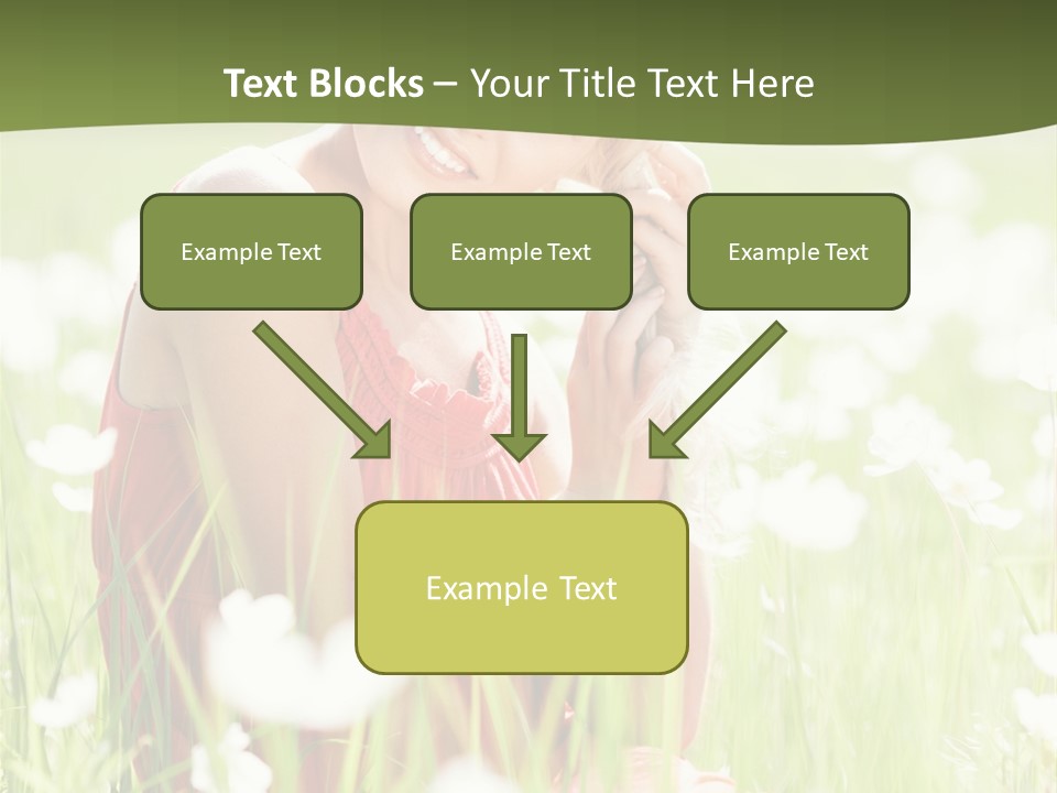 Dress Meadow Field PowerPoint Template