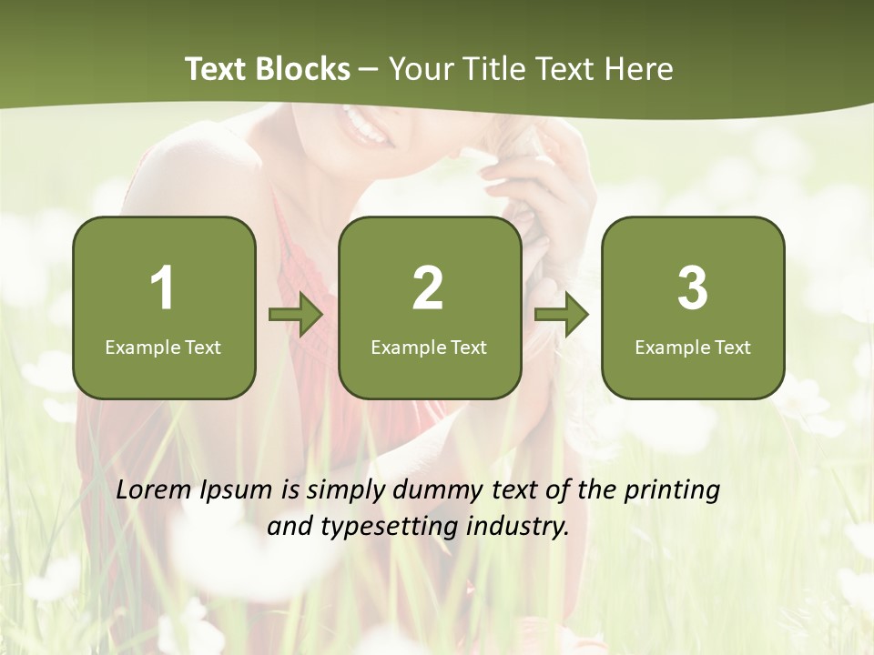 Dress Meadow Field PowerPoint Template