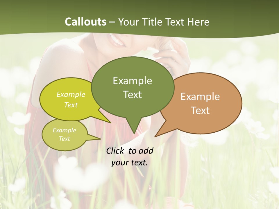 Dress Meadow Field PowerPoint Template