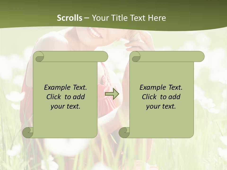 Dress Meadow Field PowerPoint Template