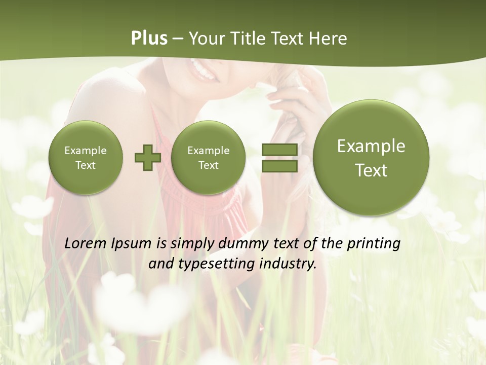 Dress Meadow Field PowerPoint Template