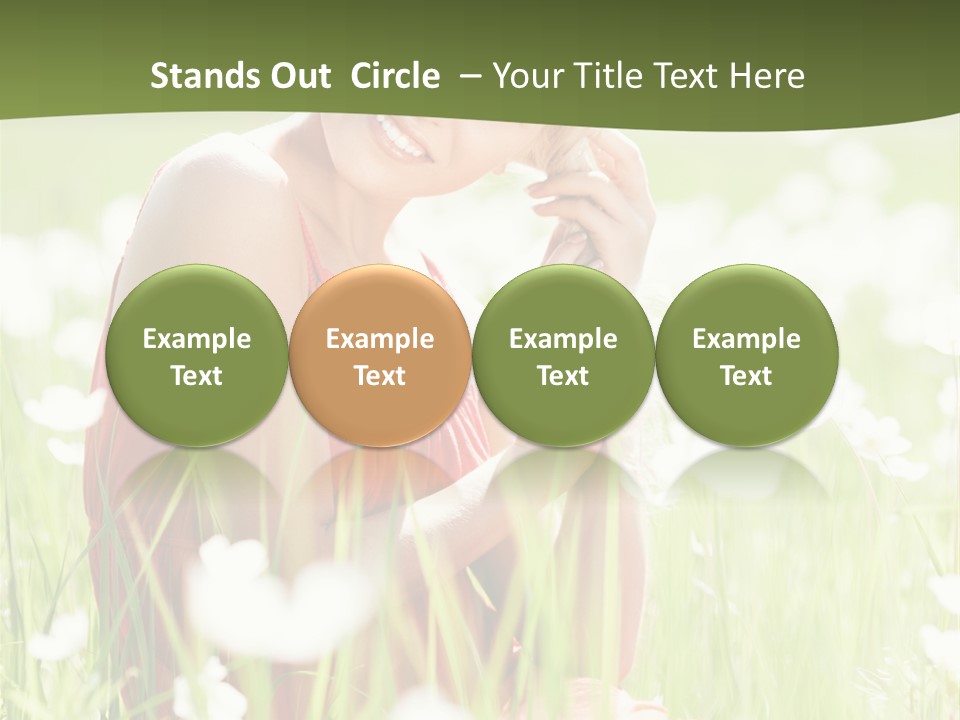 Dress Meadow Field PowerPoint Template