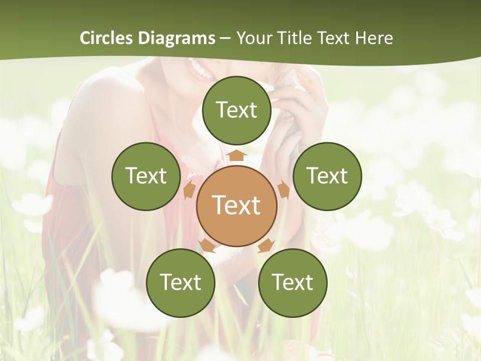 Dress Meadow Field PowerPoint Template