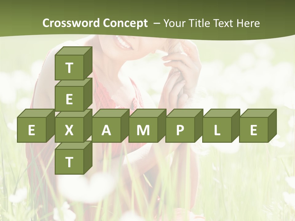 Dress Meadow Field PowerPoint Template