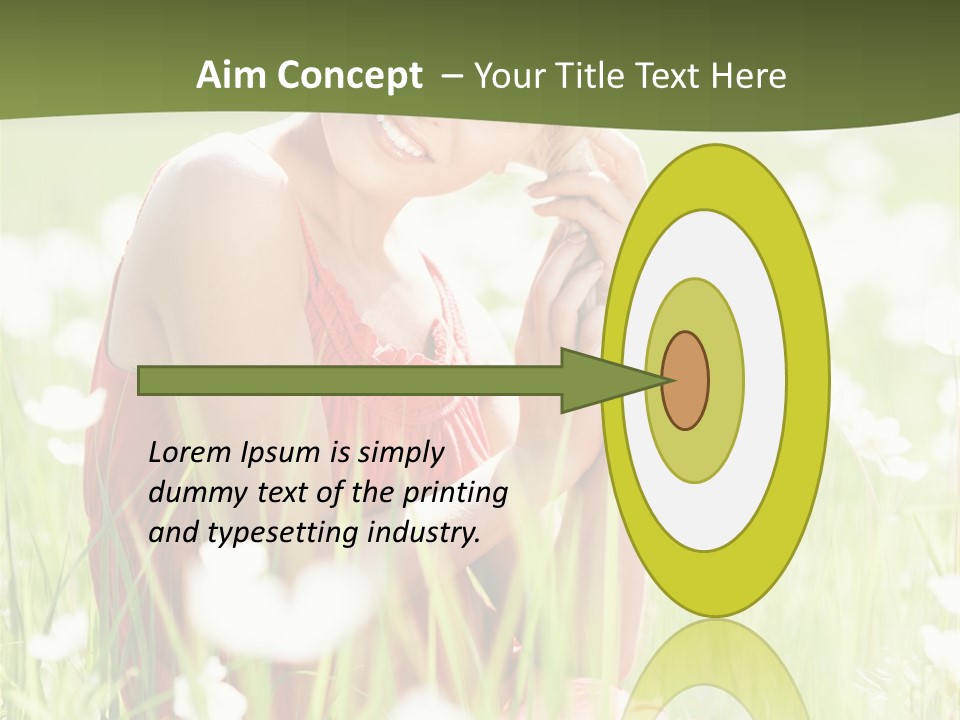 Dress Meadow Field PowerPoint Template