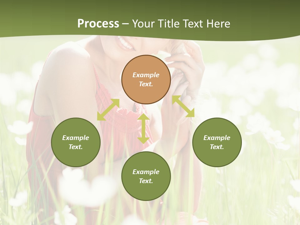 Dress Meadow Field PowerPoint Template