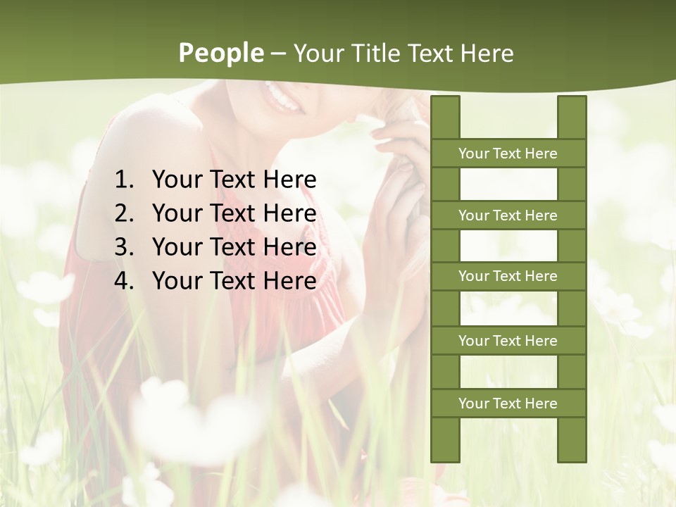 Dress Meadow Field PowerPoint Template