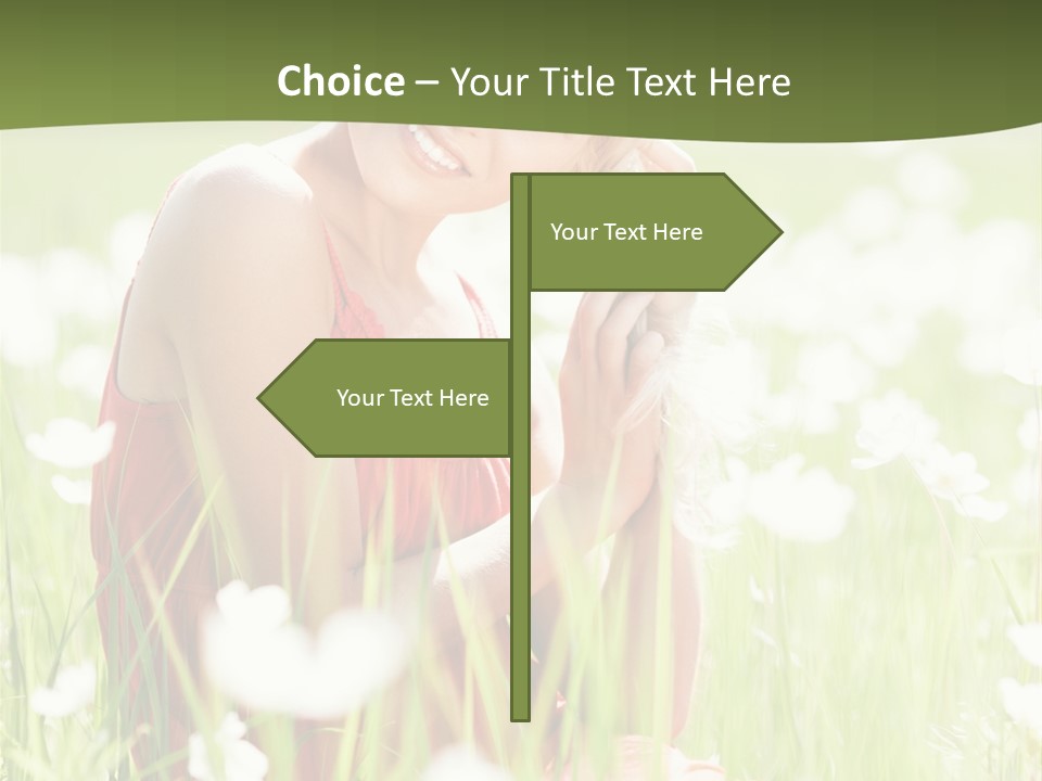 Dress Meadow Field PowerPoint Template