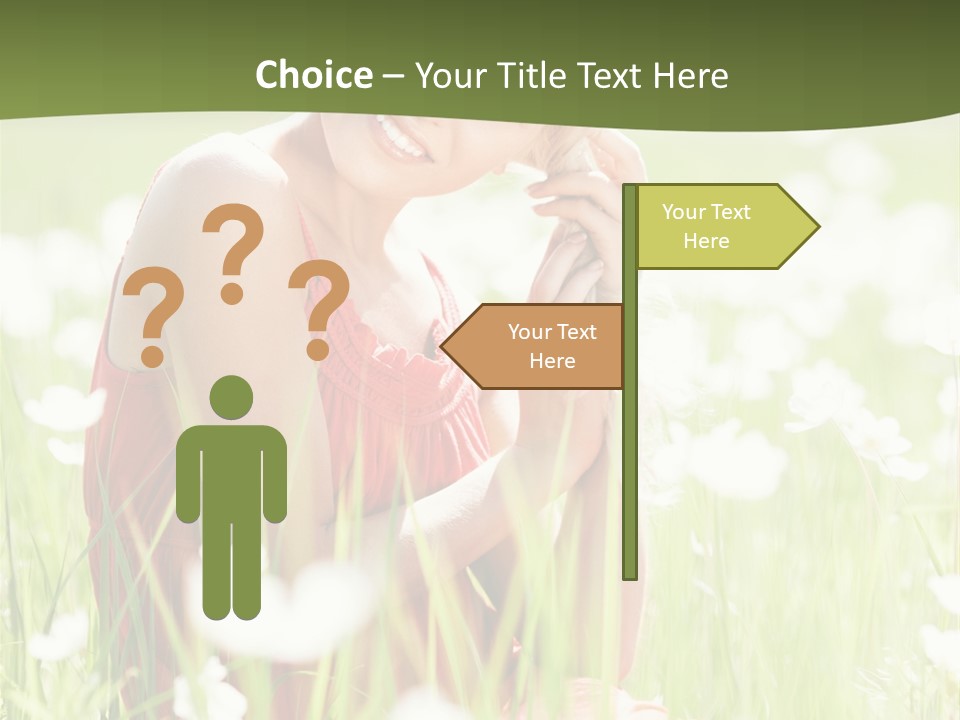 Dress Meadow Field PowerPoint Template