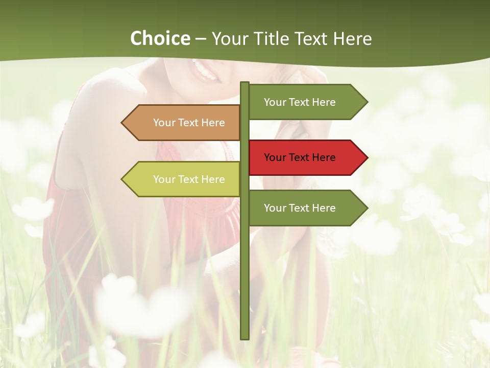 Dress Meadow Field PowerPoint Template