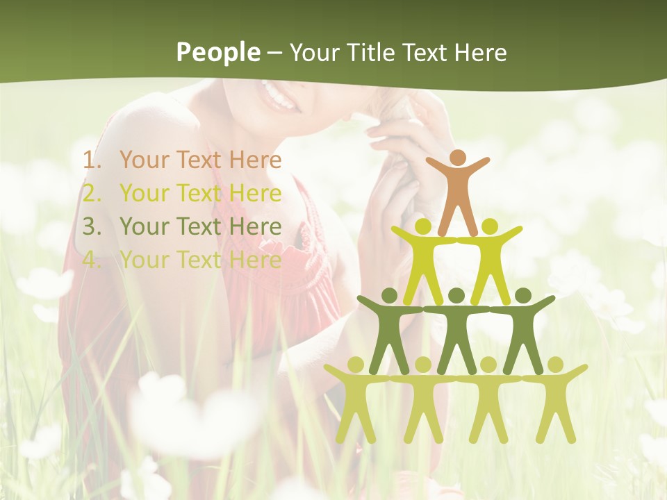 Dress Meadow Field PowerPoint Template