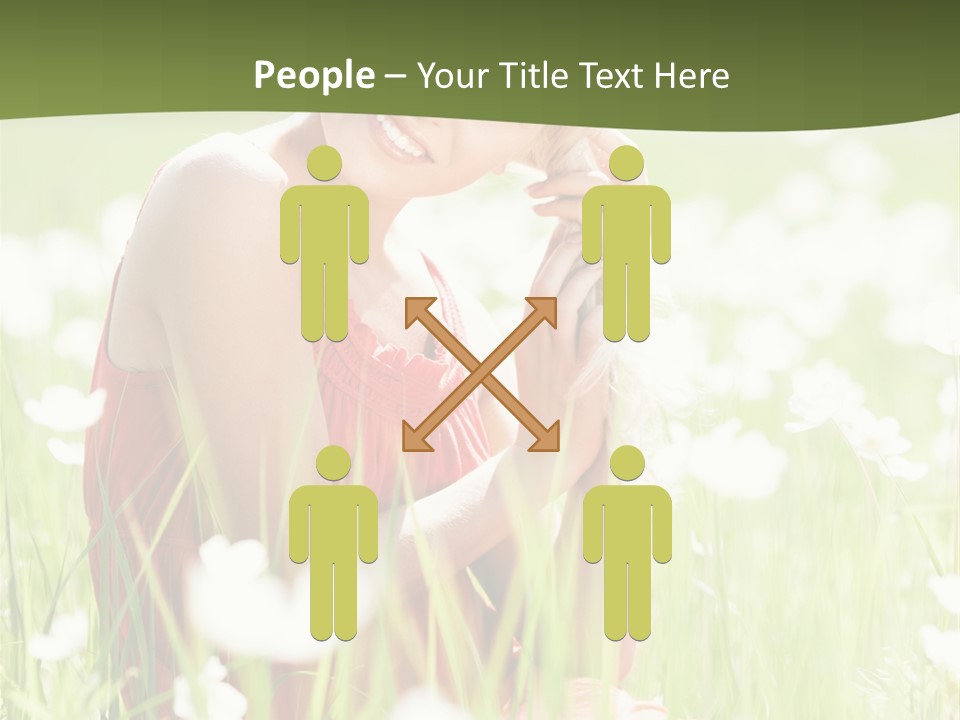 Dress Meadow Field PowerPoint Template
