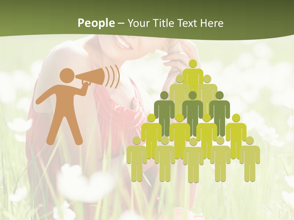 Dress Meadow Field PowerPoint Template