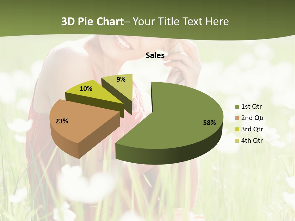 Dress Meadow Field PowerPoint Template