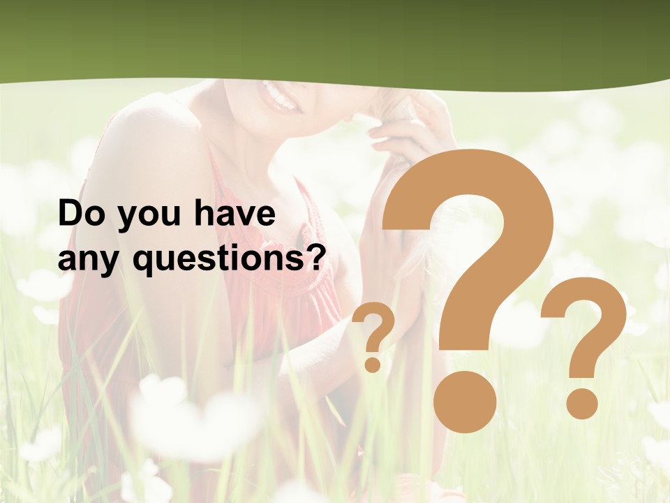 Dress Meadow Field PowerPoint Template