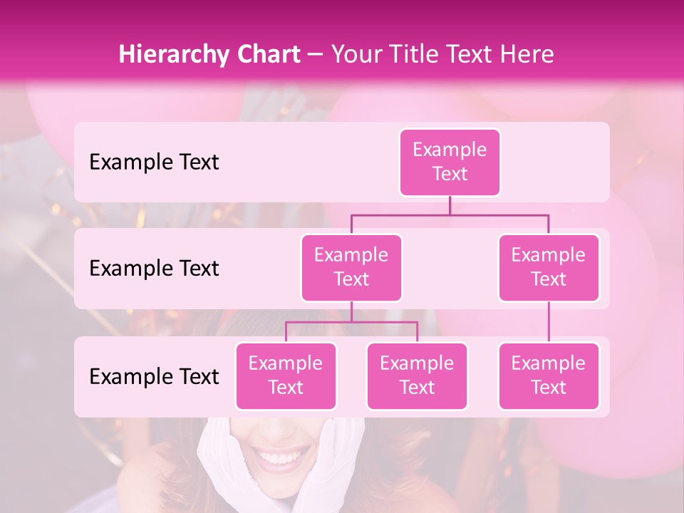 Hot Pink Balloons Celebration PowerPoint Template